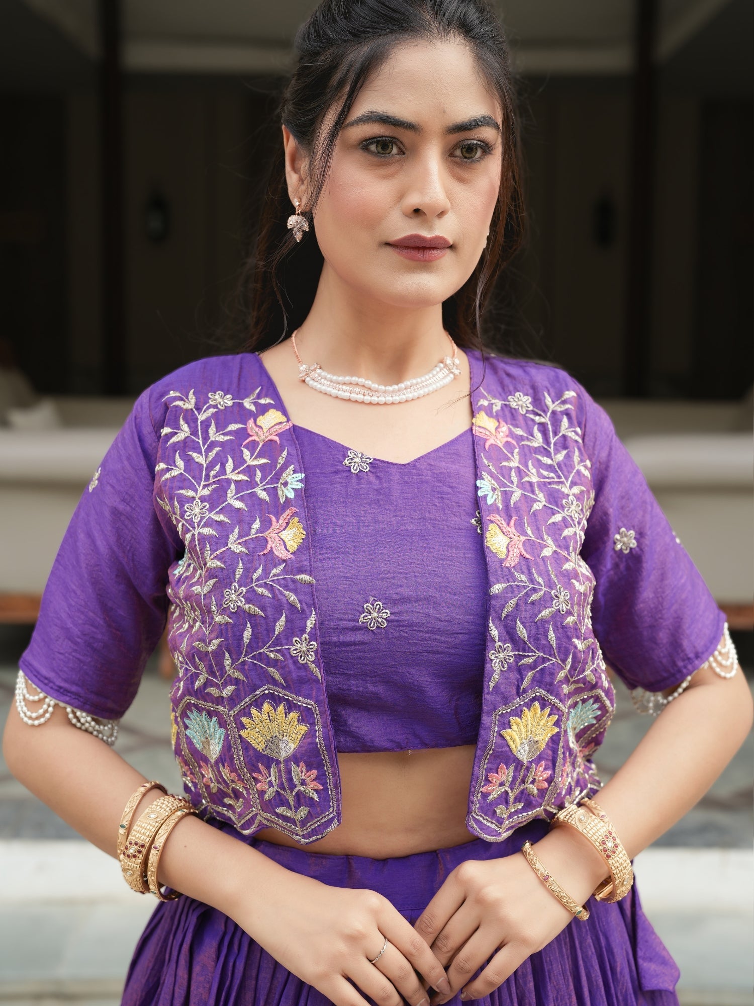 Premium Embroidered jacket-Lehenga Sets