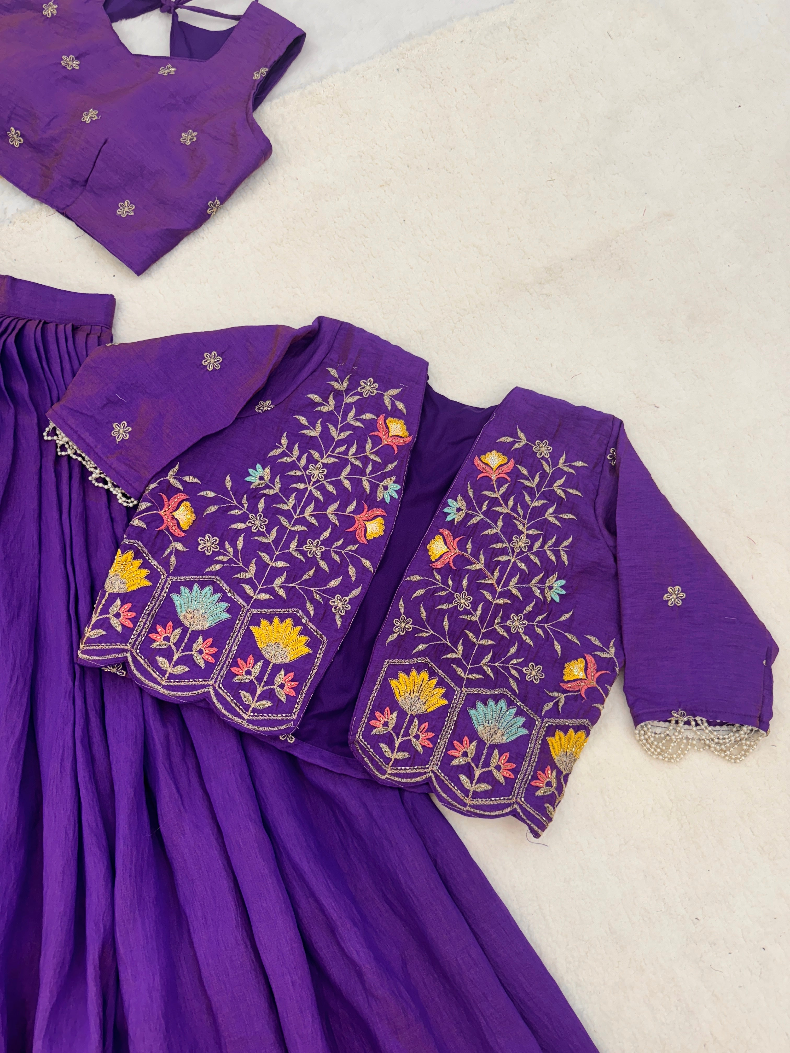 Premium Embroidered jacket-Lehenga Sets
