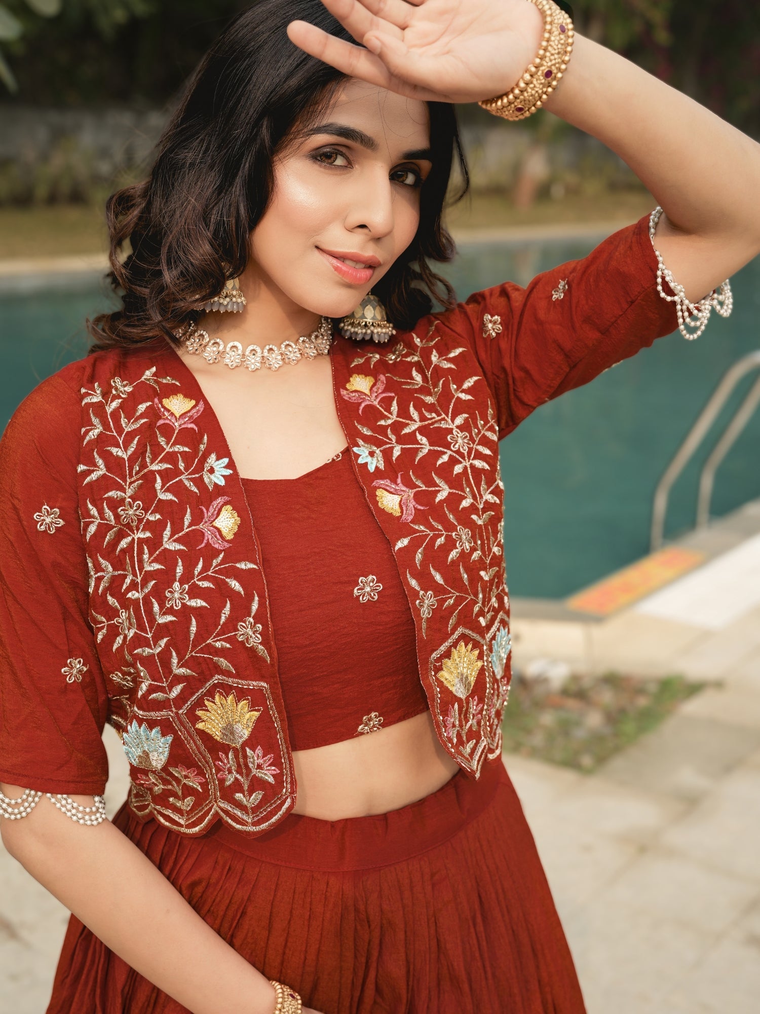 Premium Embroidered jacket-Lehenga Sets