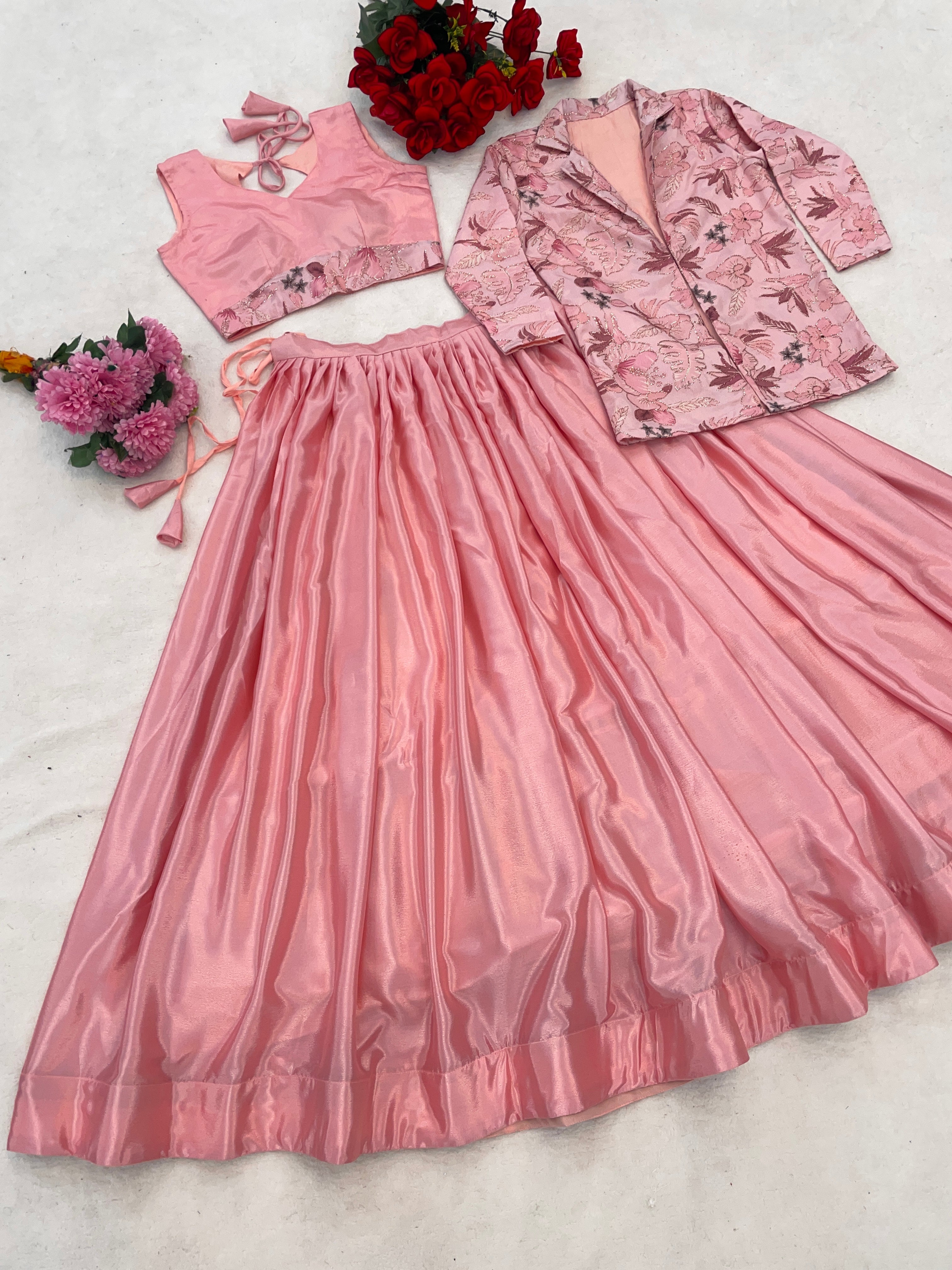Premium New Embroidered Print Koti Sets