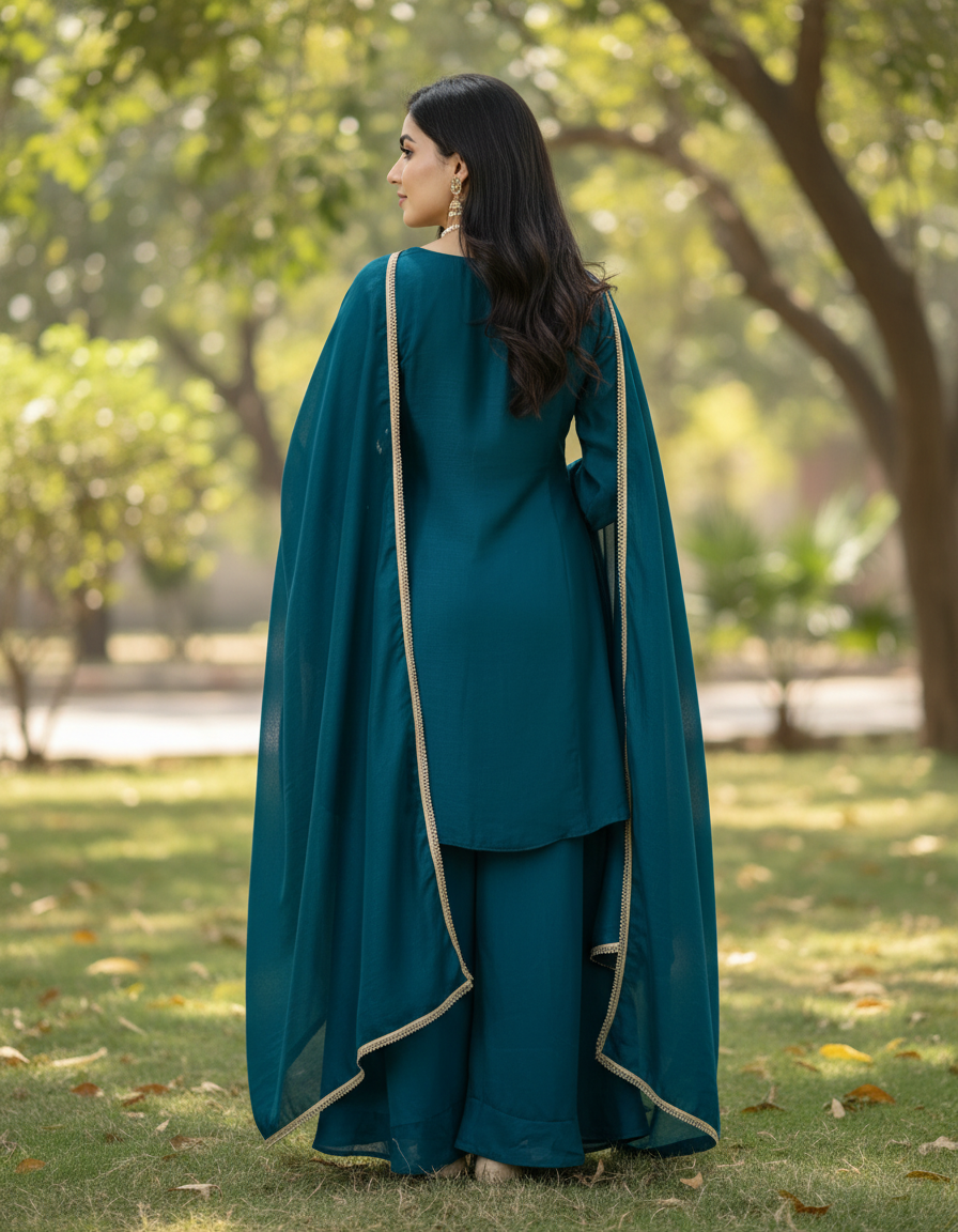 Women Latest Kurta Plazoo Sets With Dupatta