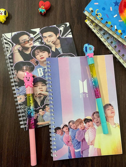 Le Delite BTS Notebook Diary / Bangton Boys Pop Singer Group Theme Smooth Finish Spiral Diary - HalfPe