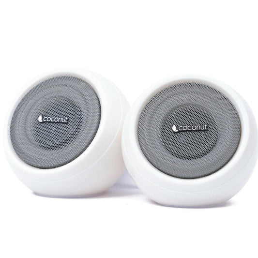 US03 Round Boom USB Speakers for Laptop & Computer(Pack Of 2) - HalfPe