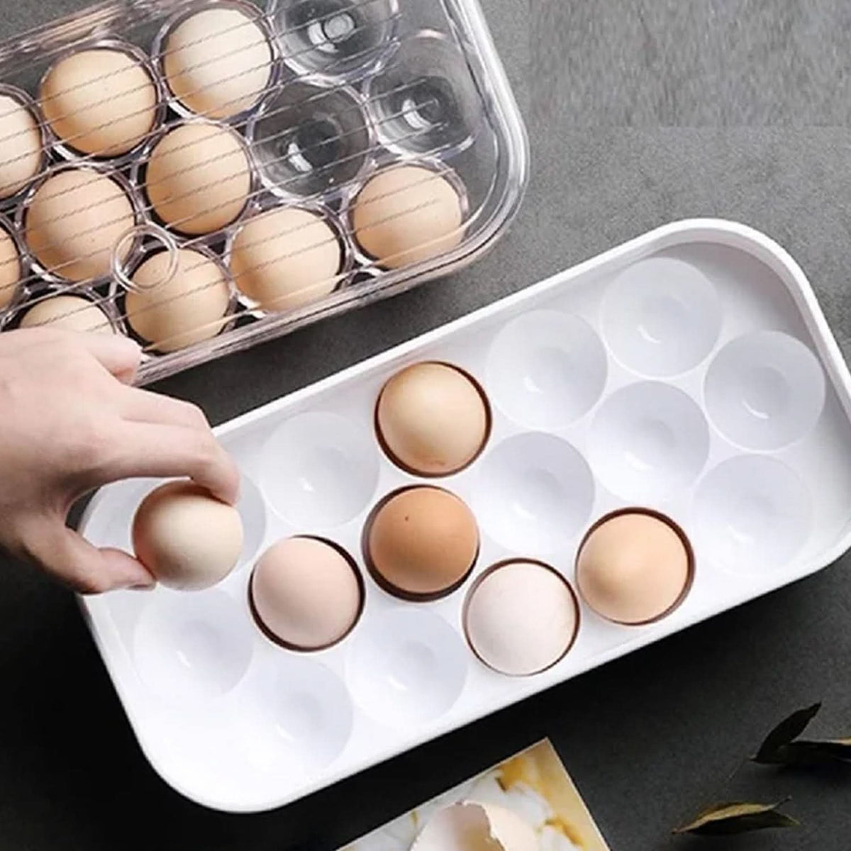 12 Cavity Egg Storage Box For Holding And Placing Eggs Easily And Firmly. HP DD