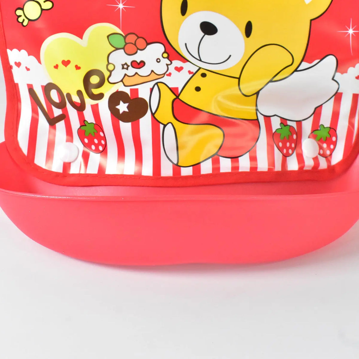 Multifunctional Waterproof Bpa Free Reusable Soft Fabric Plastic Baby Bib (1 Pc) HP DD