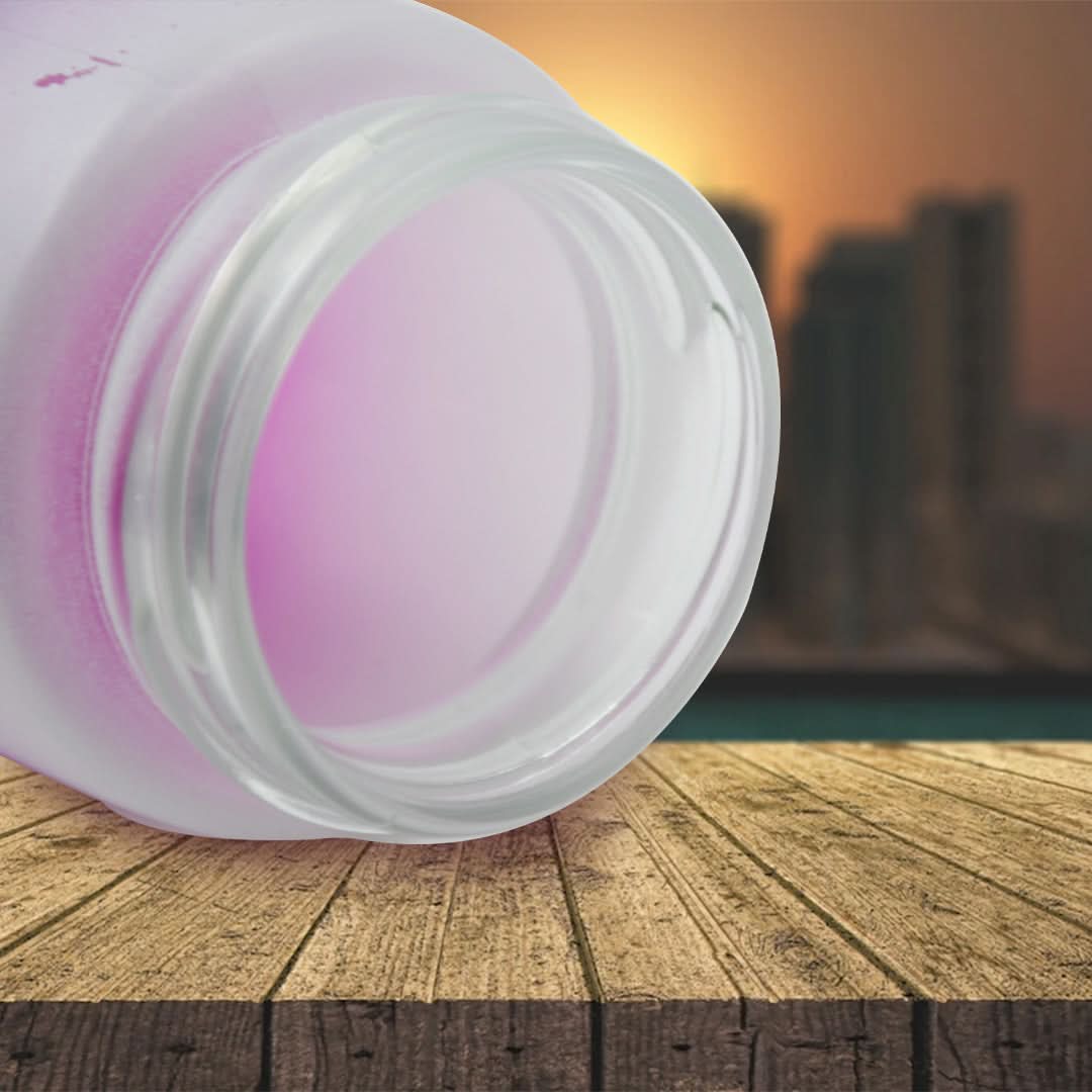 350ml Glass Bottle with Time Markers Stay Hydrated Daily