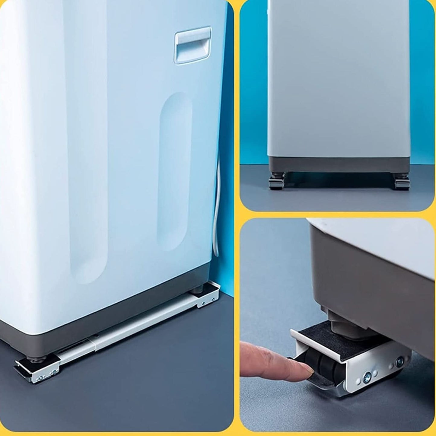 2 Pc Heavy-Duty Castor Wheels For Furniture Moving