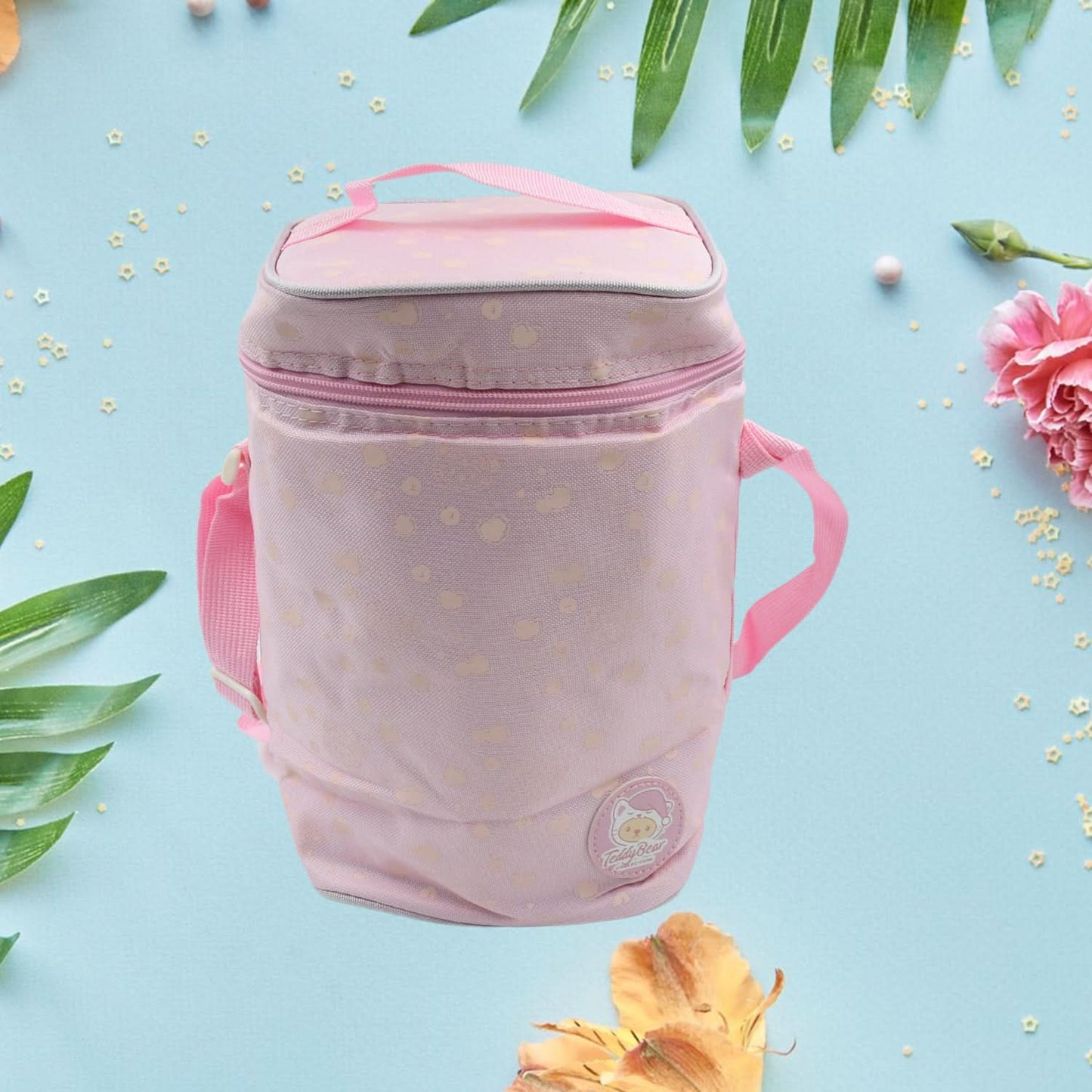 Cute Animal Zip Lunch Bag with Adjustable Strap