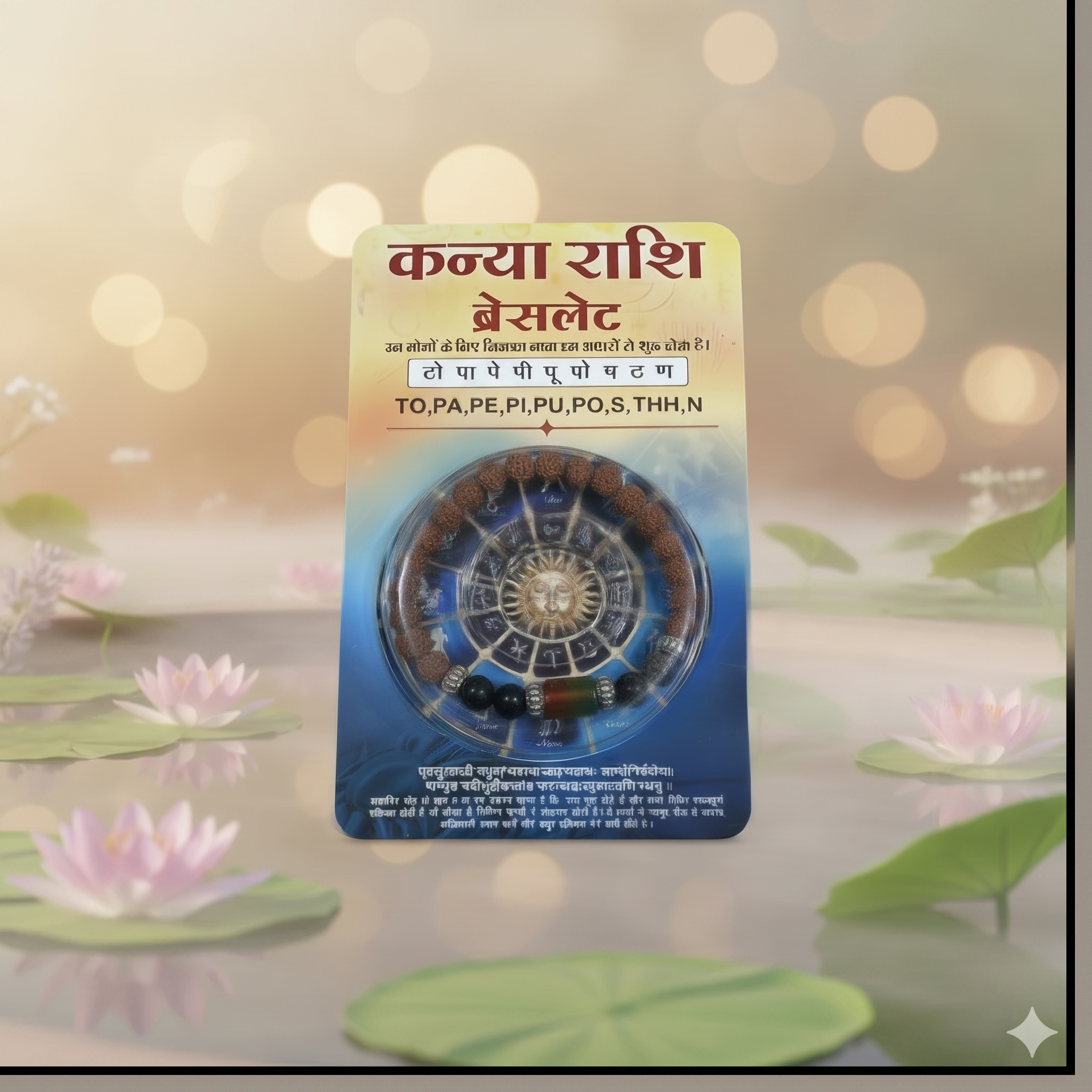 Virgo Rashi Rudraksha Bracelet (Kanya Rashi-కన్య రాశి) – Calm Mind, Protection & Positive Energy Band