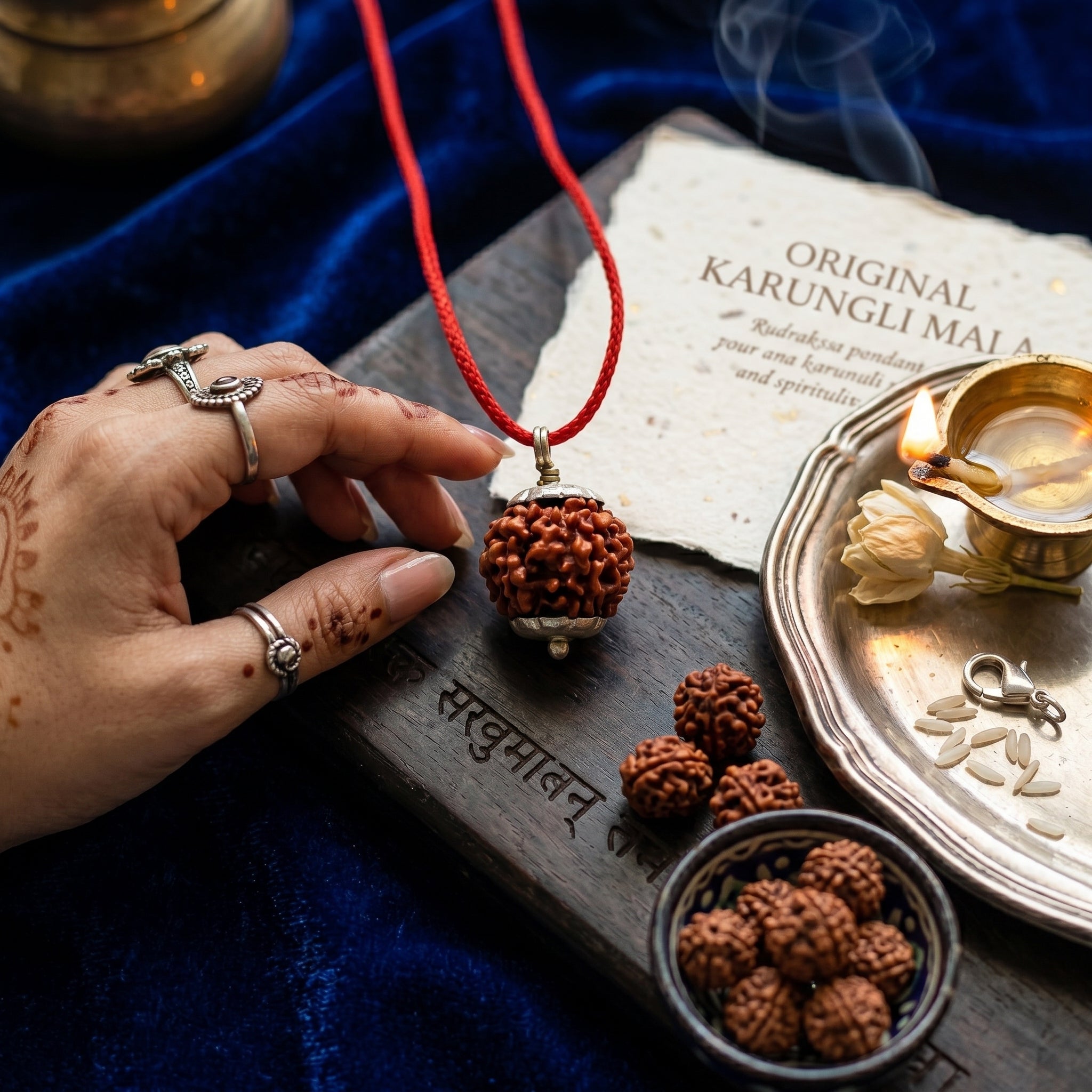 6 Mukhi Rudraksha Bead – Kartikeya Blessing Sacred Natural Rudraksha