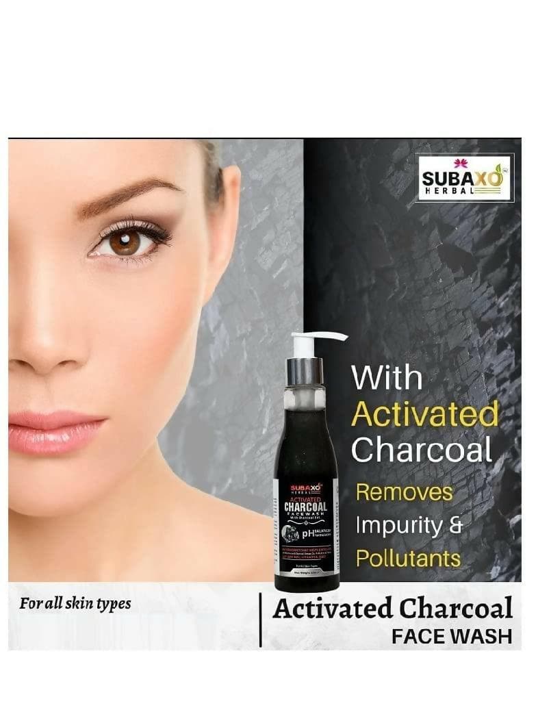 SUBAXO Neem & Aloe Face Wash (200 ml) + Activated Charcoal Face Wash Combo (200 ml) - HalfPe