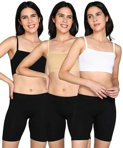 Magical Women’s Seamless Cotton Bralette – Pack of 3 (Multicolor)