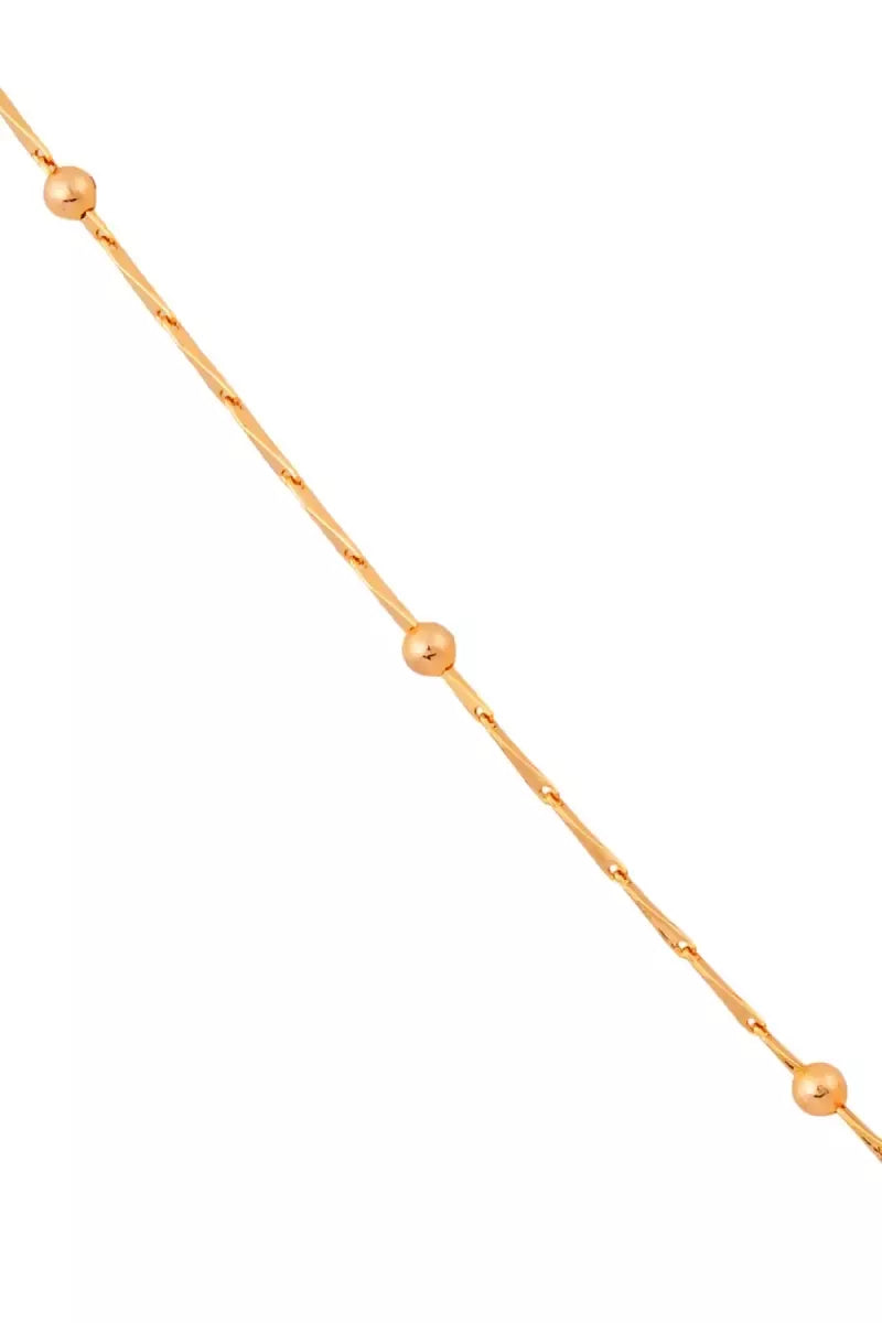 Ethnic Fish Design Pendant Chain for Women - Gold,18 Inch SUPER