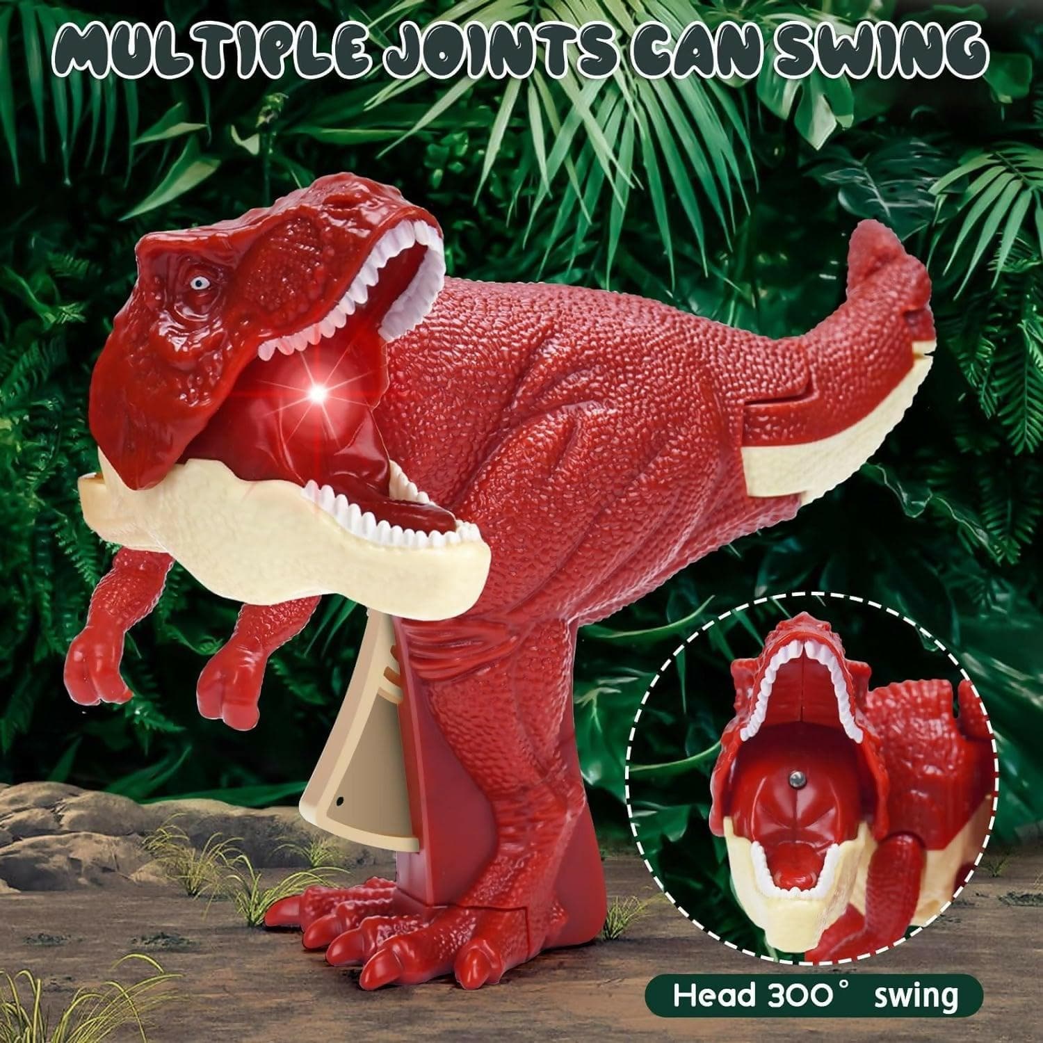 Dinosaur Toy with Biting Roaring Function - HalfPe