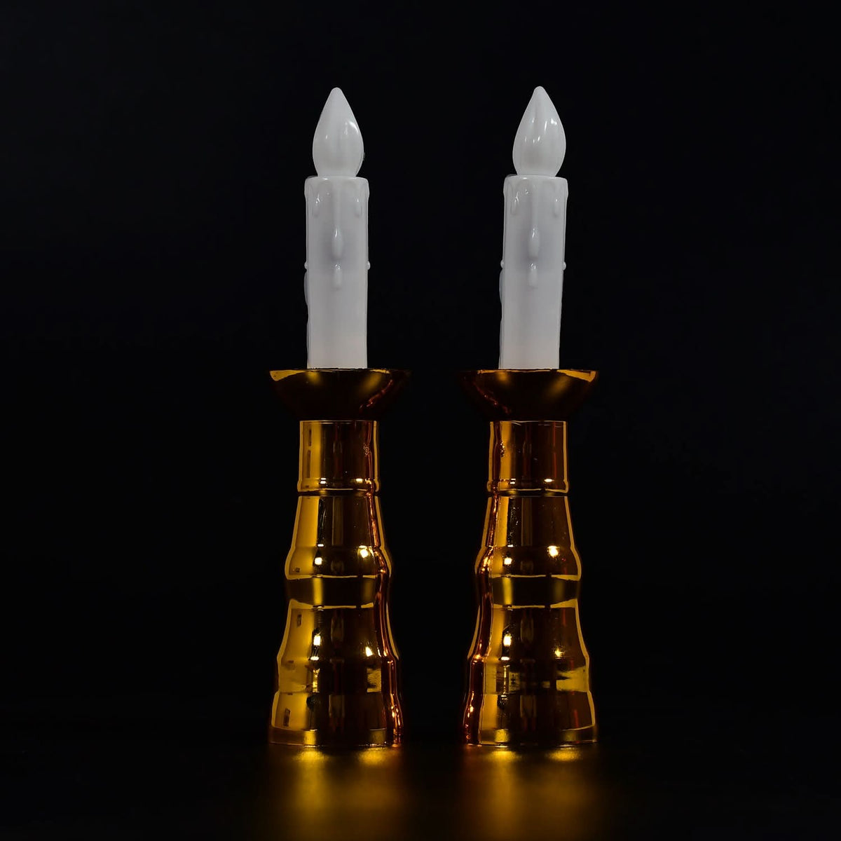 2pcs LED Flameless Candle Lights for Indoor, Wedding & Party Decor HP DD