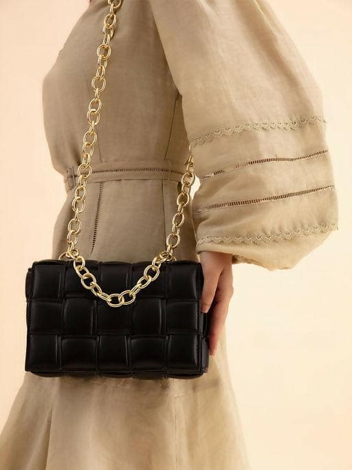 Women's Crossbody sling bag (Black) | ANGELINE - HalfPe
