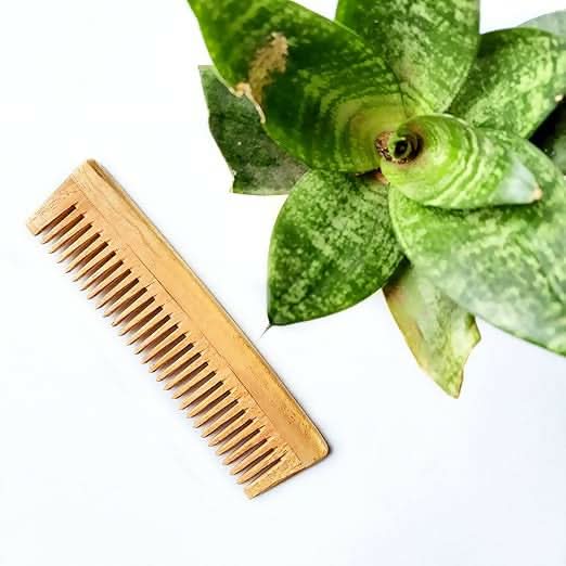 The Earth Trading Pure Kacchi Neem Wood Beard Comb The Earth Trading company