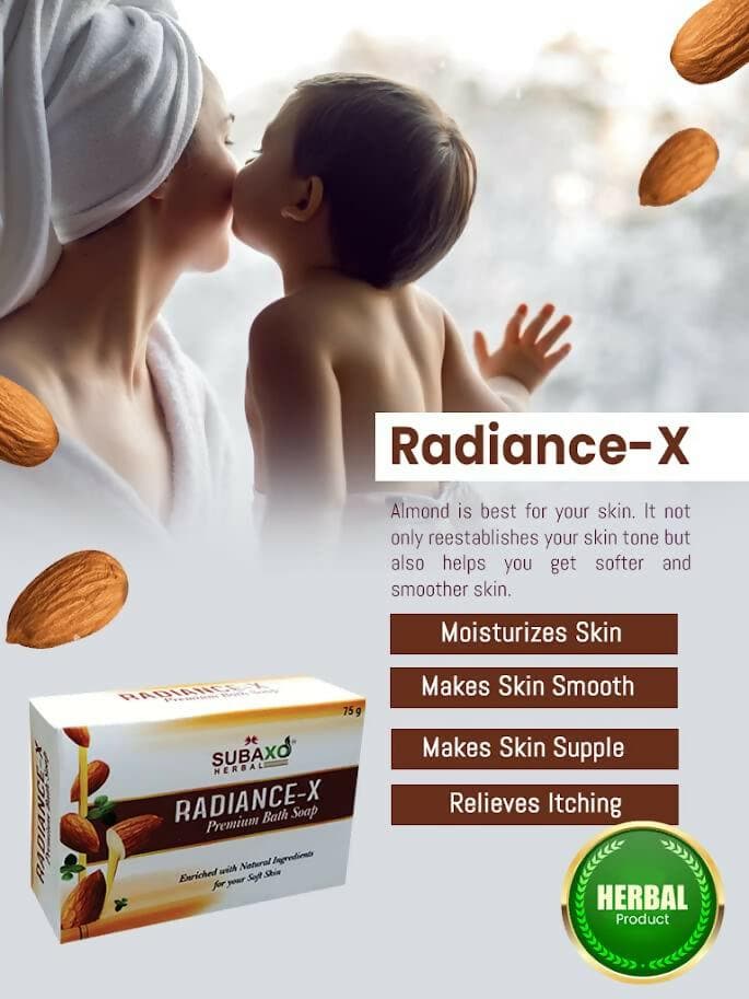 Subaxo Radiance-X Premium Bath Soap(75 g Each, Pack Of 2) & Neem Herbal Face Wash (100ml,Combo) - HalfPe