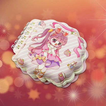 Mini Cartoon Diary – Pocket-Sized Travel Notebook with Fancy Printed Pages (1 Pc)