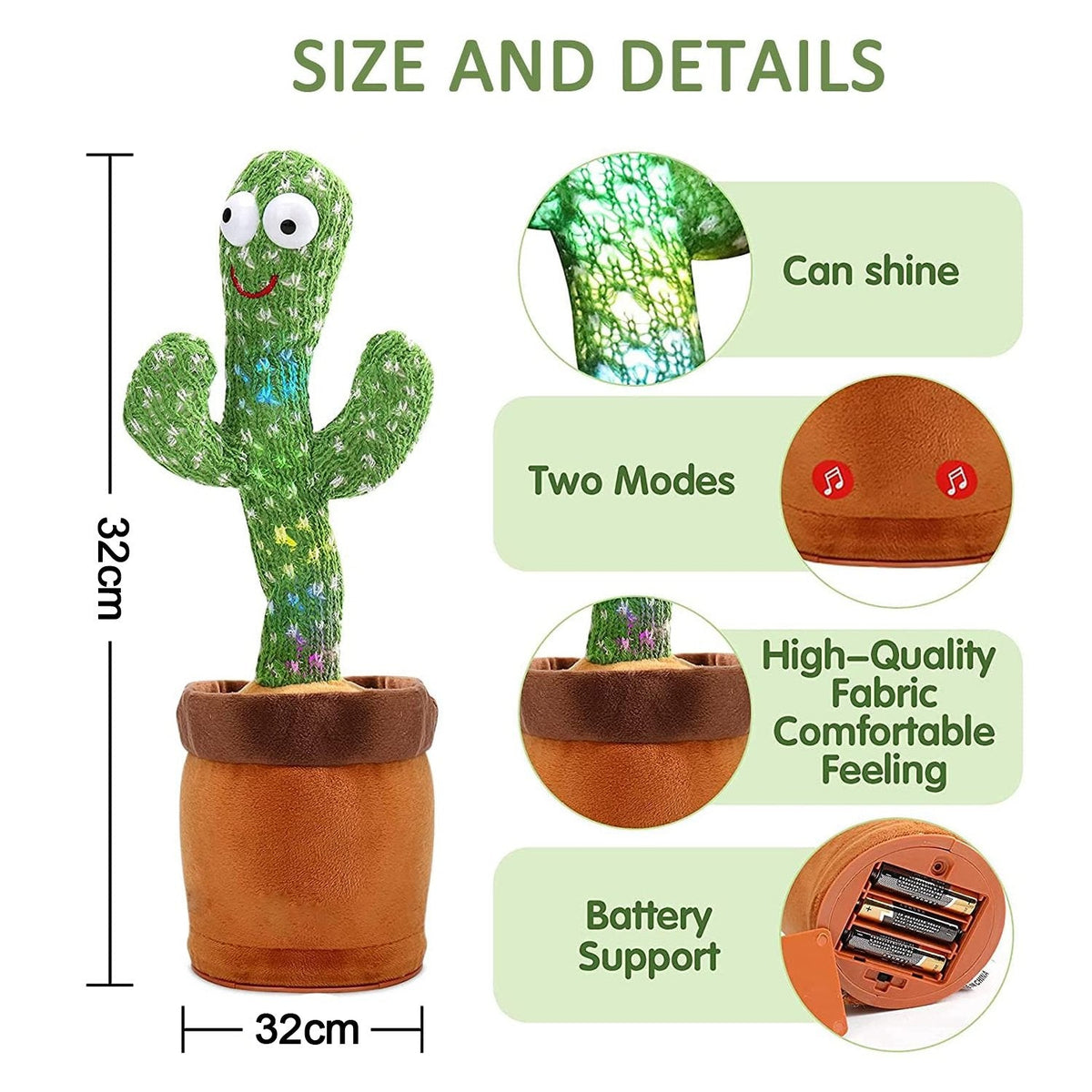 Dancing Cactus Toy for kids HP DD