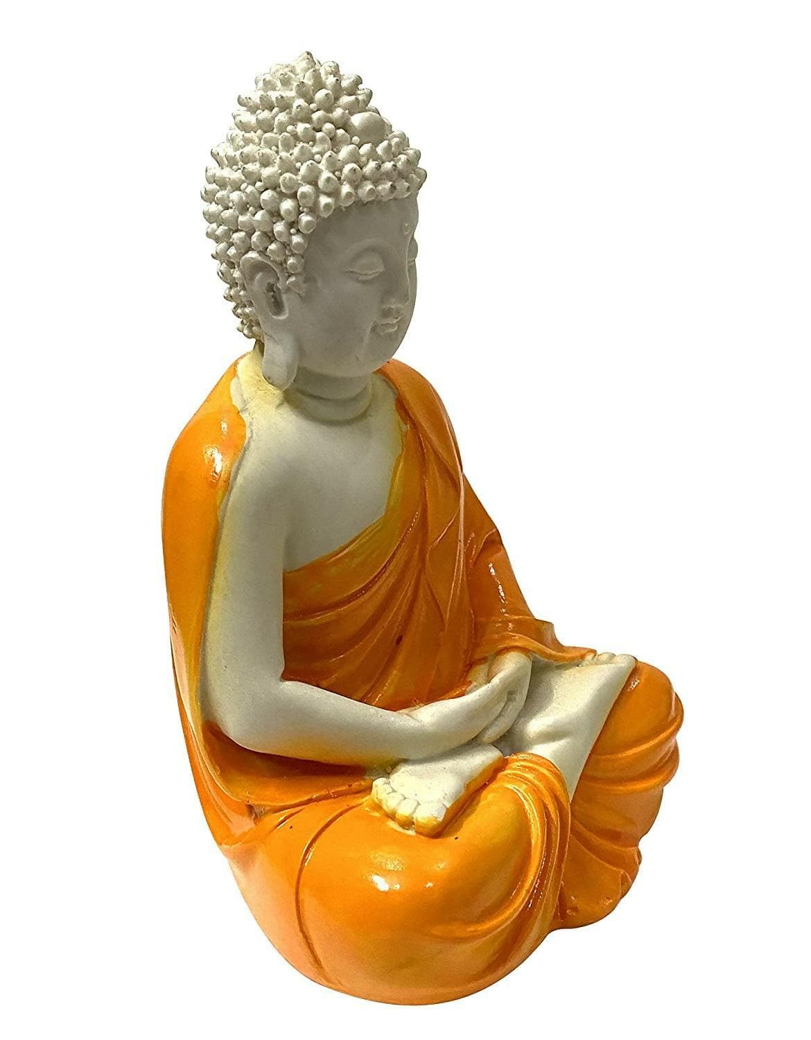 Handcrafted Polyresin Sitting Meditation Dhyan Buddha Statue Showpiece - HalfPe