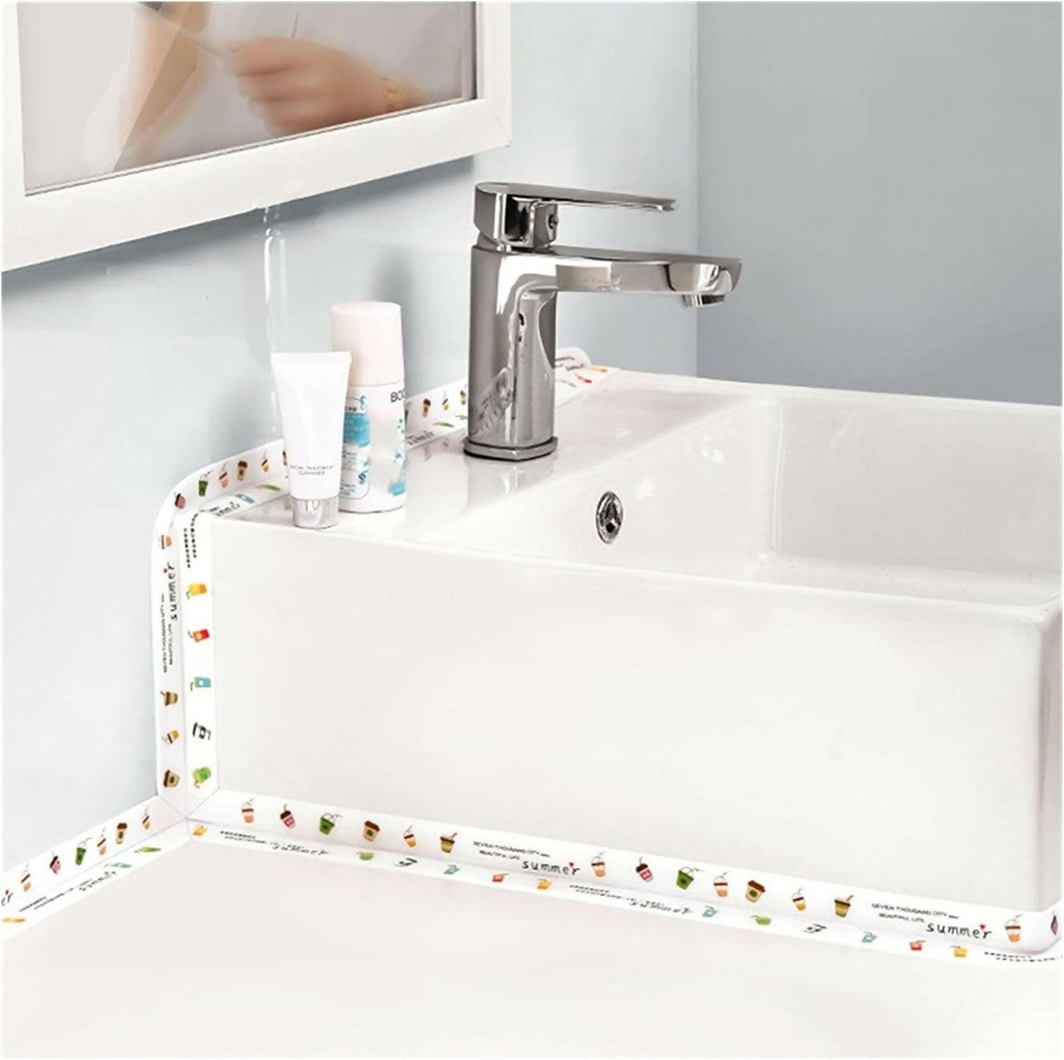 Kitchen Sink Platform Sticker Bathroom Corner Tape (Size: 2 Meters, Single Price) - HalfPe