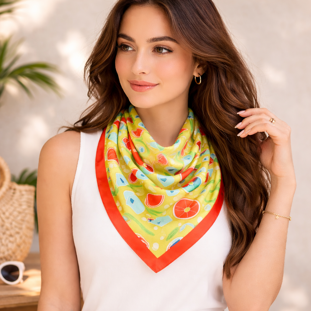 Beautiful Satin Printed Scarves