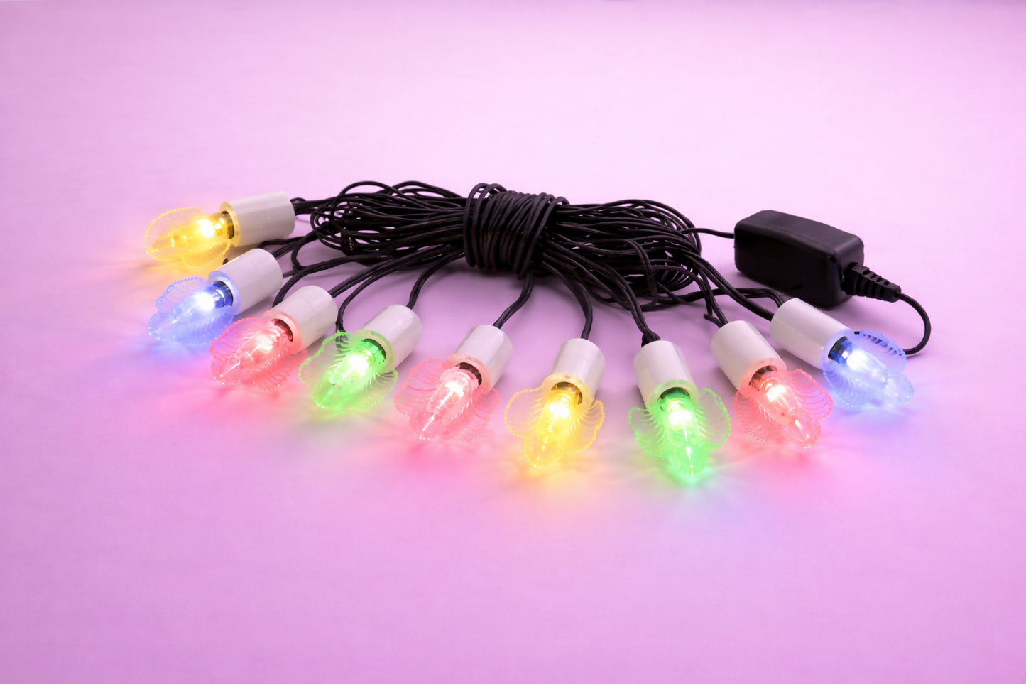 Multi Design Decorative LED String Lights for Home, Festival & Party Décor- Black wire HalfPe - FW -TPT