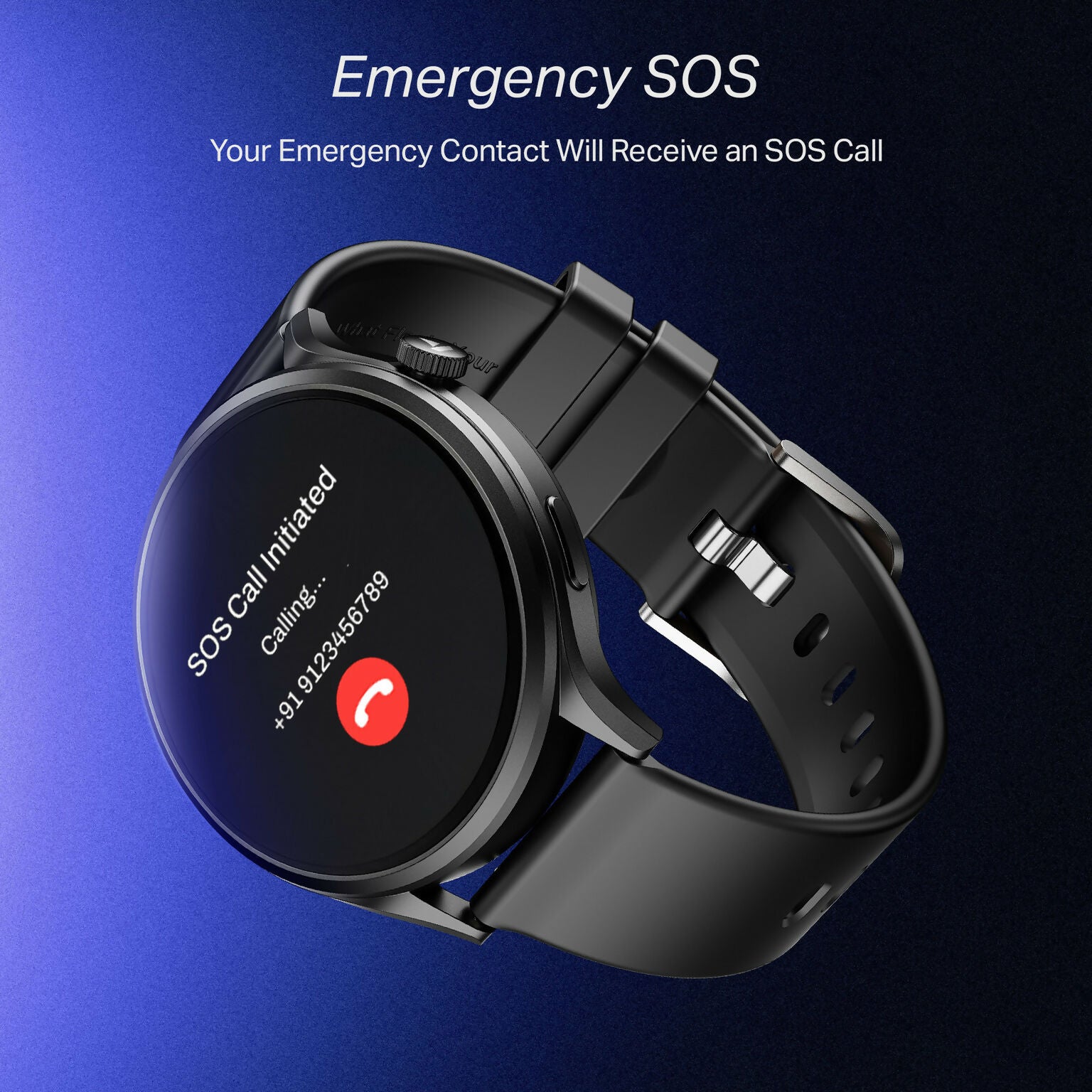 boAt Lunar Discovery Pro Smartwatch with 1.39" HD Display, Bluetooth Calling, Premium Metal Build, Emergency SOS & 7-Day Battery Life (Active Black)