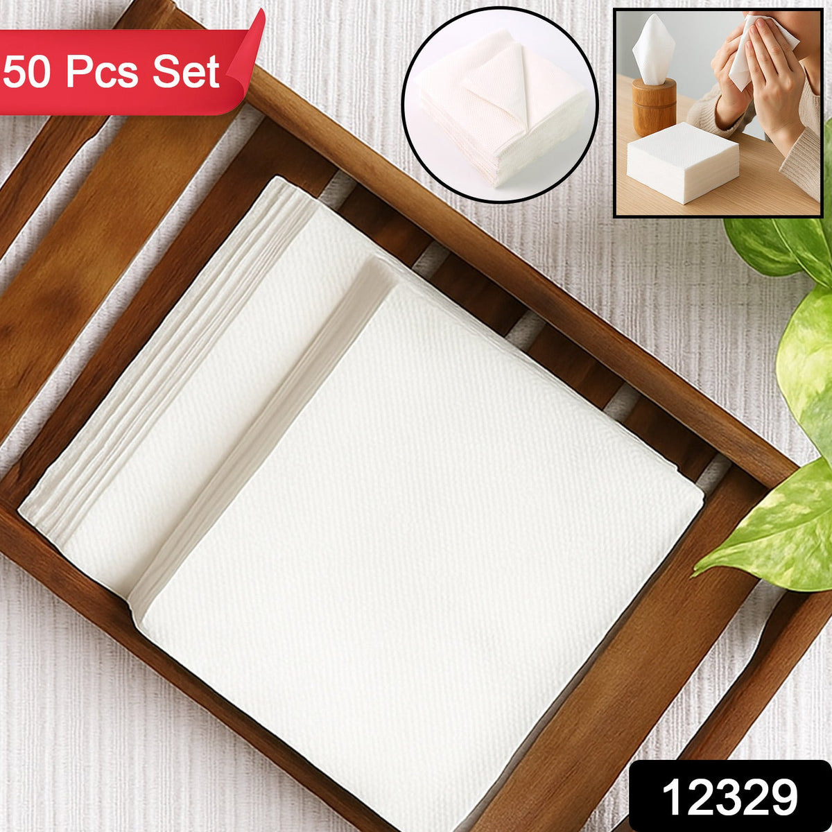 Soft Facial Tissue Paper Napkins Set (50 Pcs Set) HP DD