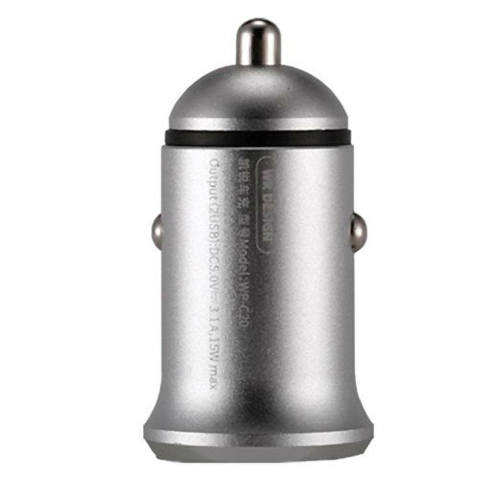 Wp C20 Car Charger(Silver) - HalfPe