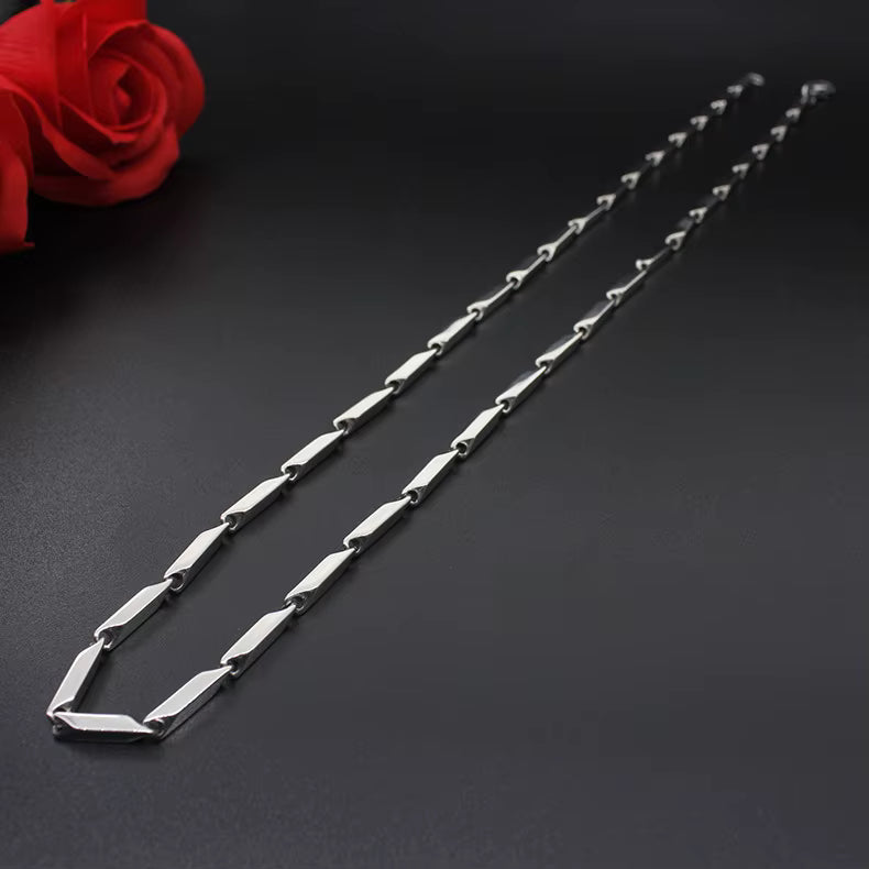 316L Stainless Steel Men Seed Chain Necklace Fashion Titanium Chain Necklace Jewelry