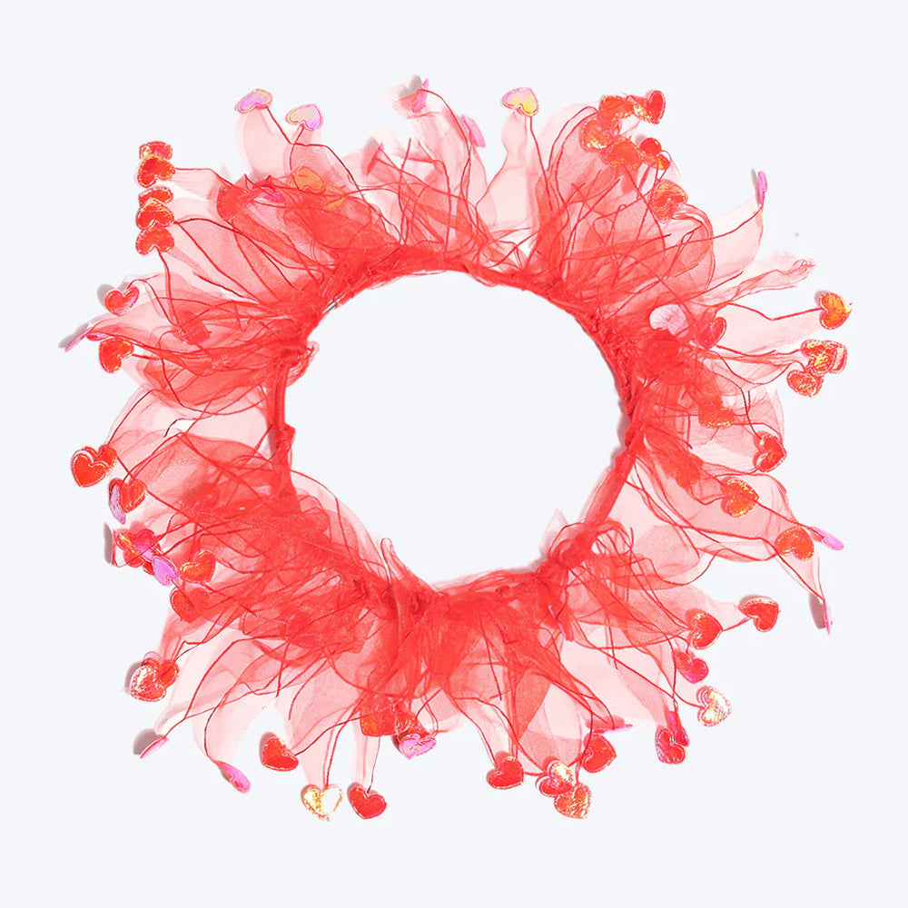 HUFT Lovebug Party Dog Collar - Red - Heads Up For Tails
