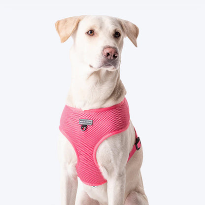 HUFT Classic Mesh Dog Harness - Pink - Heads Up For Tails