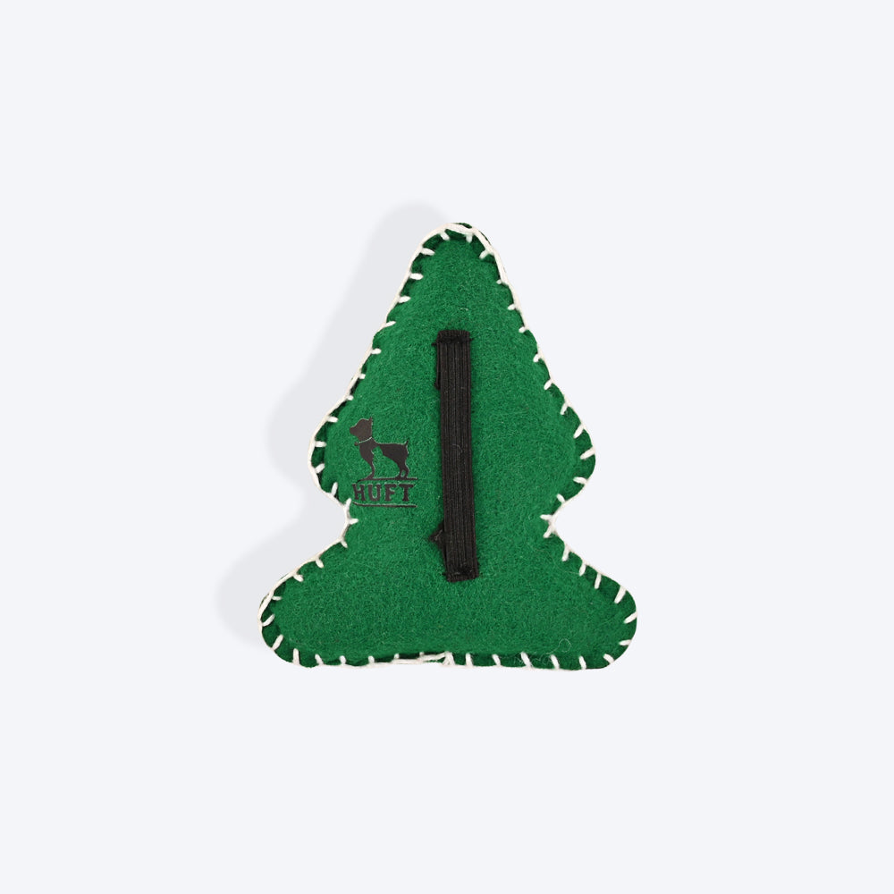 HUFT Goofy Xmas Tree Dog Collar Insert (Green) - Heads Up For Tails