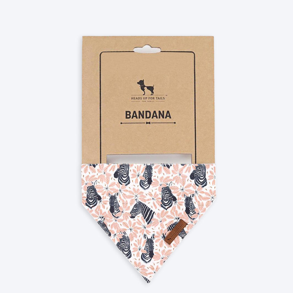 HUFT Jungle Collection Savanna's Dazzle Reversible Dog Bandana - Heads Up For Tails
