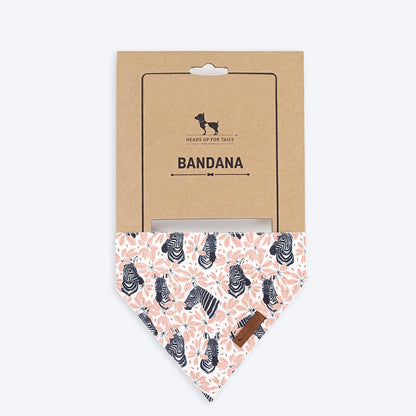 HUFT Jungle Collection Savanna's Dazzle Reversible Dog Bandana - Heads Up For Tails