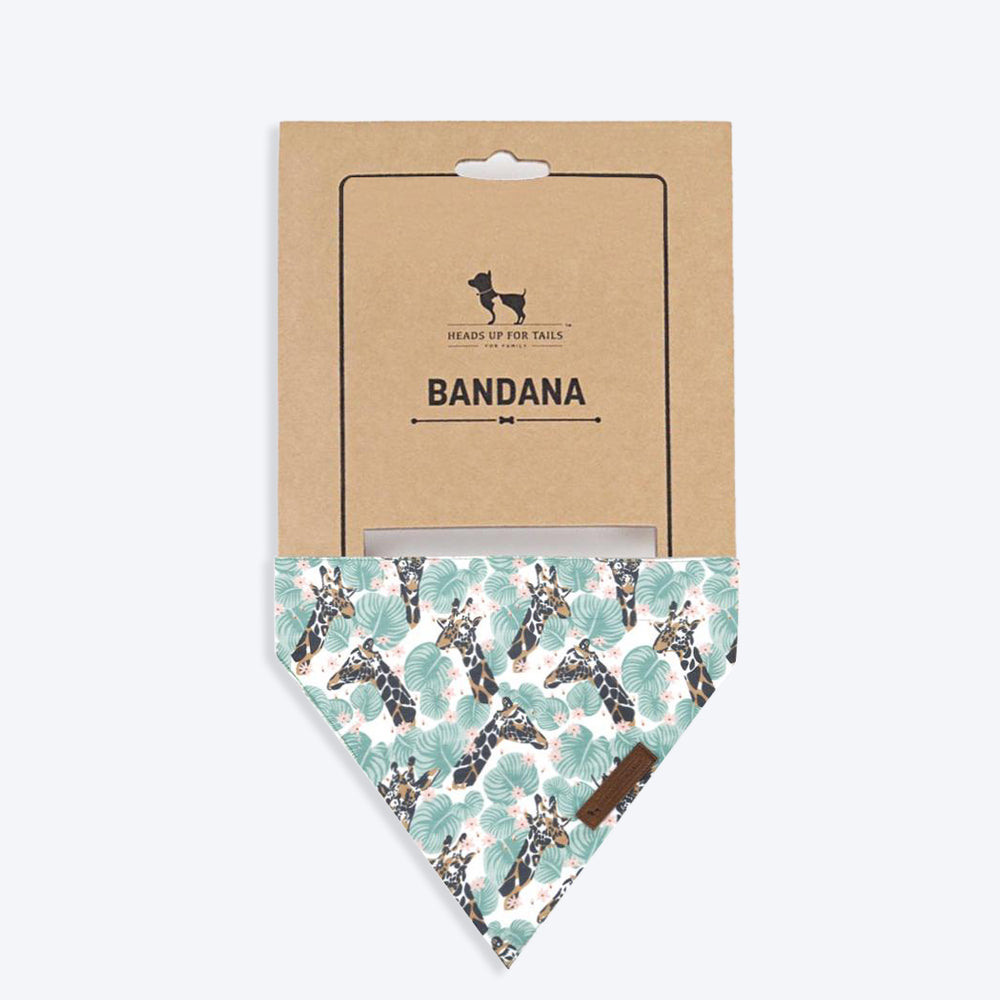 HUFT Jungle Collection Towering Grace Reversible Dog Bandana - Heads Up For Tails