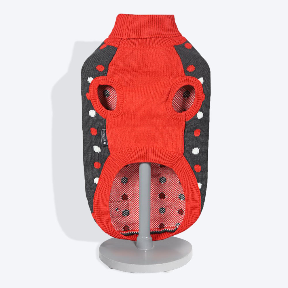 HUFT Polka Dog Sweater - Dotted Dark Grey5