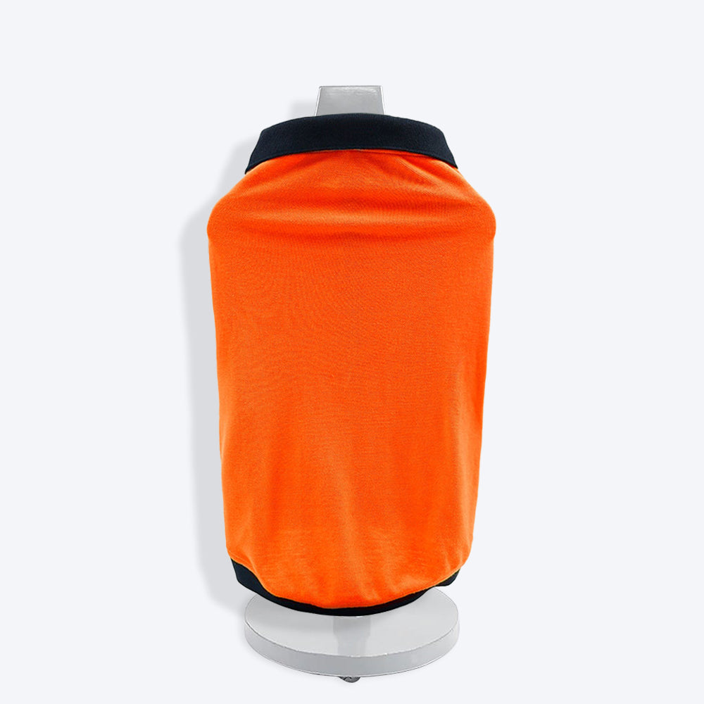 HUFT Solid Polo Dog T-Shirt - Orange - Heads Up For Tails