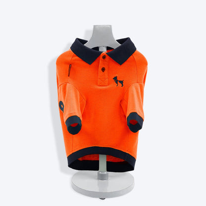 HUFT Solid Polo Dog T-Shirt - Orange - Heads Up For Tails