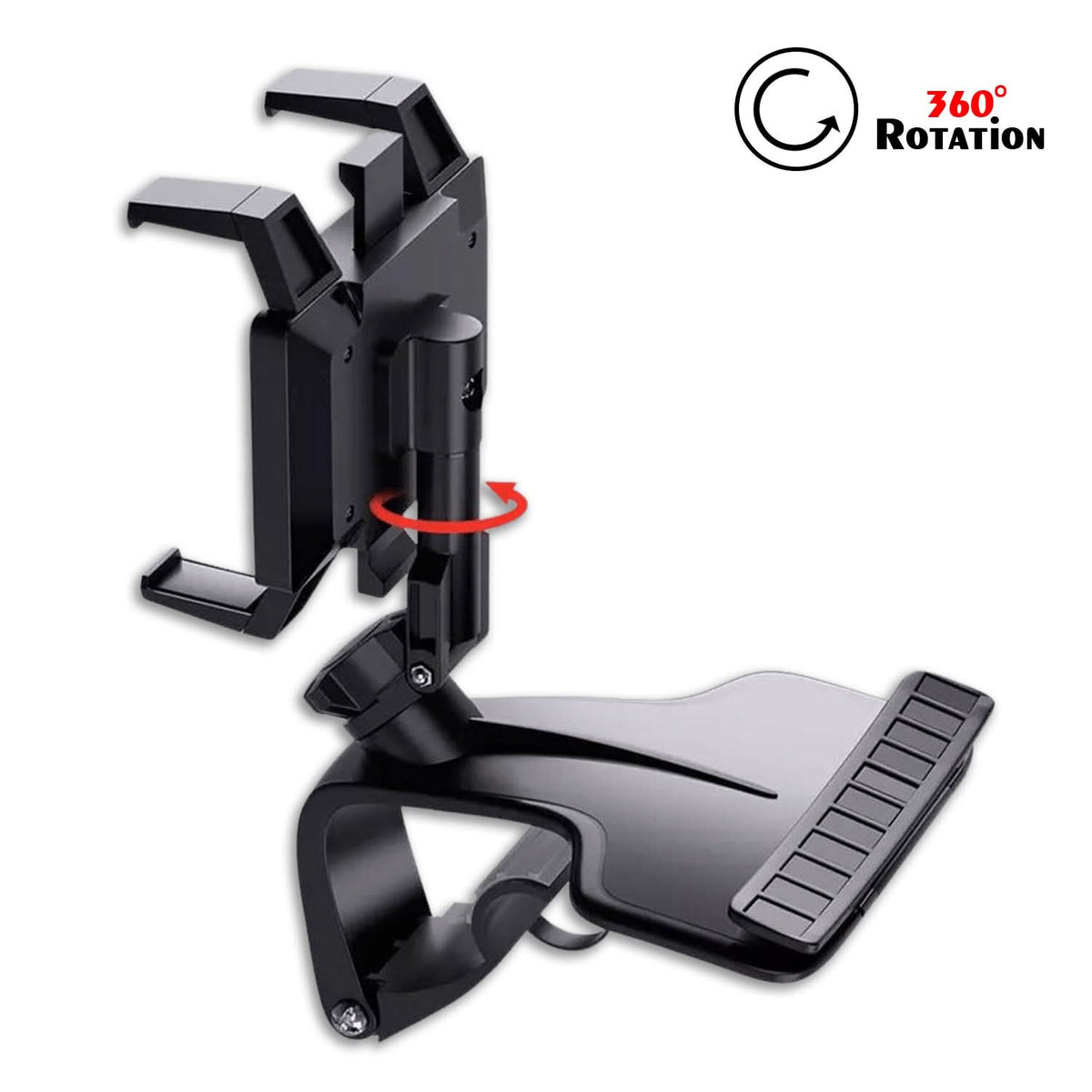 Car Mobile Holder with 360 Degree Rotation One-Hand Operation for Dashboard HP DD