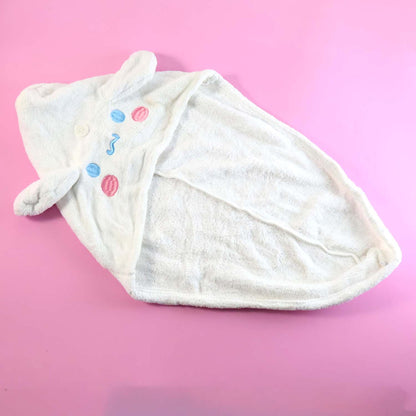 Cute Cartoon Hooded Hair Drying Towel Cap (1 Pc)