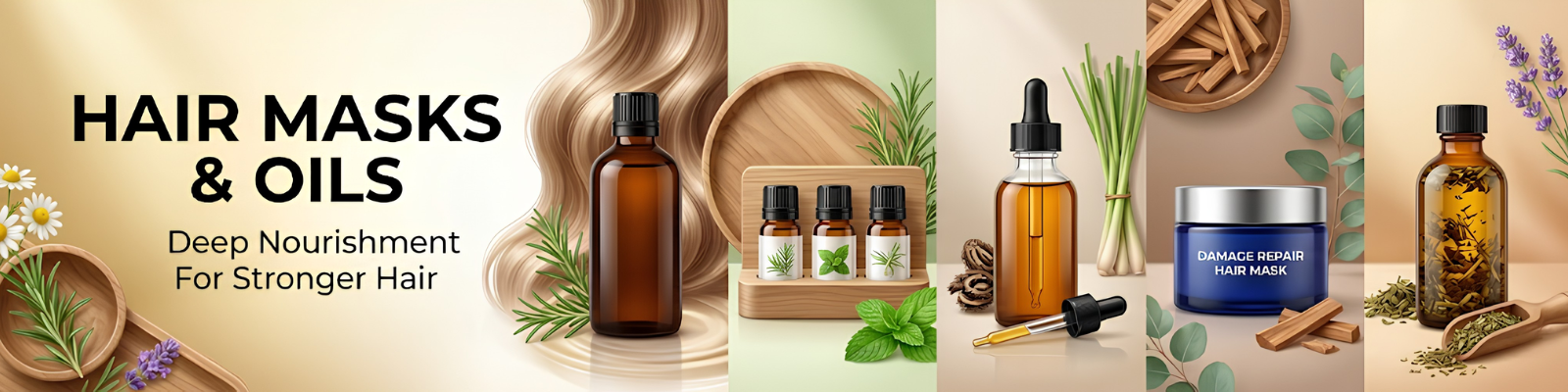 Hair masks and oils