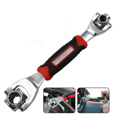 48-in-1 Universal Car Repair Tool Set – 360° Rotatable Socket & Wrench