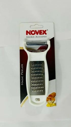 Novex Magic Peeler with Stainless Steel Grater – 2-in-1 Kitchen Tool HalfPe - FW -TPT