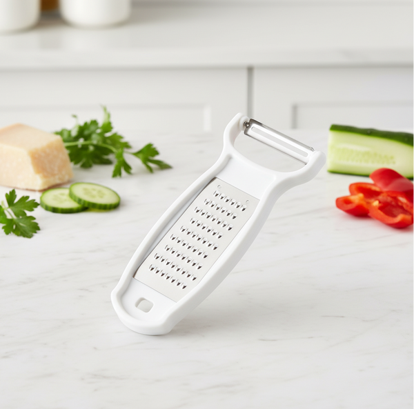 Novex Magic Peeler with Stainless Steel Grater – 2-in-1 Kitchen Tool HalfPe - FW -TPT