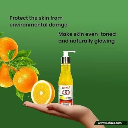 SUBAXO Herbal Vitamin C Skin Brightening Face Wash, Reduces Pigmentation & Dark Spots, Glowing Skin,For Women & Men Herbal Face Wash (200ml) - HalfPe