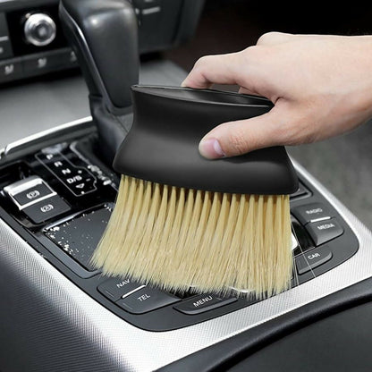 Multipurpose Soft Hair Car Cleaning Brush Dashboard, AC Vent & Interior Dust Remover Tool for Auto Detailing