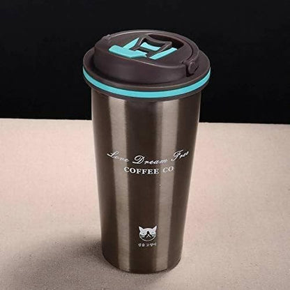 P-plus international insulated mug travel mug (Grey) - HalfPe